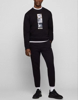 BOSS x Muhammad Ali -Mens Cotton Sweatshirt Jumper Regular Fit M-2XL Sale - Image 1 of 4