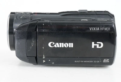 -CANON VIXIA HF M31 FULL HD 1080P AVCHD 32GB HD CAMCORDER FOR PARTS/AS-IS(1930) - Image 1 of 4