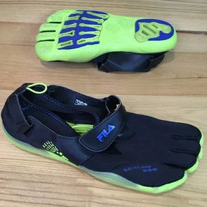 Fila Skele-Toes EZ Slide Schuhe Barfuß Wasserschuh Herren Schwarz Grün 12M - Bild 1 von 18