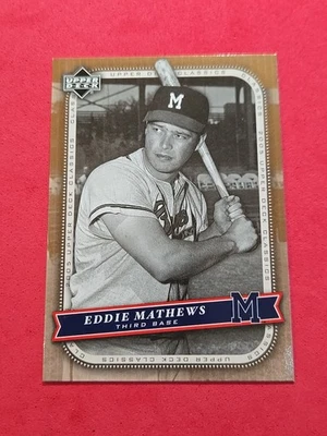 2005 Eddie Mathews Upper Deck Classics #31 - Image 1 of 2