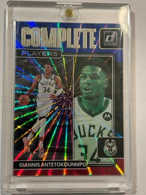 Giannis Antetokounmpo 2022-23 Donruss Complete Players #4 Red & Blue Laser 15/15 - Image 1 of 4