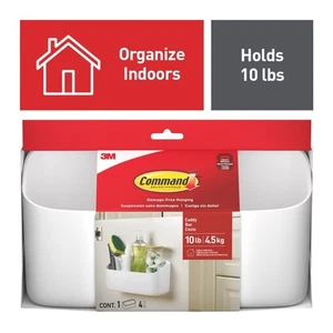 Command Heavyweight Organizer Caddy: 9,9 pollici x 5,2 pollici x 3,5 pollici (Bianco) - Foto 1 di 9