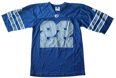 Camiseta deportiva vintage de los Dallas Cowboys #22 de la NFL Emmitt Smith - pequeña - azul Foto 1 de 4