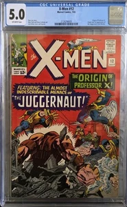 X-MEN #12 CGC 5.0 VG/FN 1965 1ST APPEARANCE OF JUGGERNAUT MARVEL COMICS - Picture 1 of 2