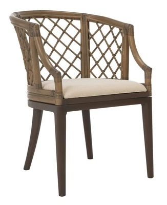 Home Collection Carlotta Arm Chair, Griege - Image 1 of 4