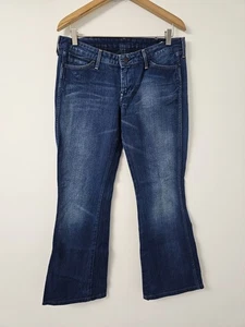 Wrangler Betty Womens Blue Bootcut Flare Jeans W30 L32 100% Cotton Y2K Style - Picture 1 of 11