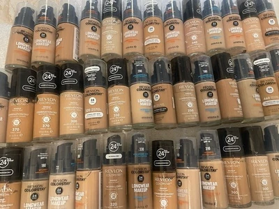 50 X Colorstay 24 HR Foundations Mixed Lot Lights & Medium Sealed & Unsealed - Image 1 of 3