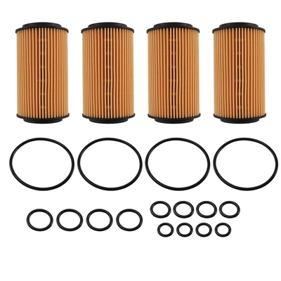 Filtro de óleo do motor 4 peças para Mercedes-Benz SLK R170 R171 2000-2011 HU718/5X - Imagem 1 de 4
