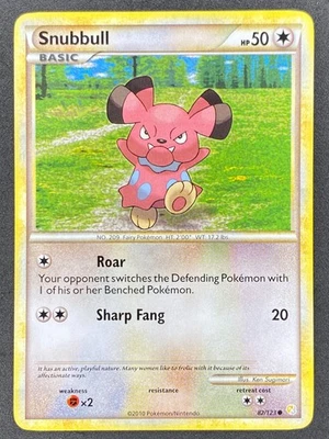 Pokémon Snubbull 82/123 HS HeartGold & SoulSilver NM - Image 1 of 2