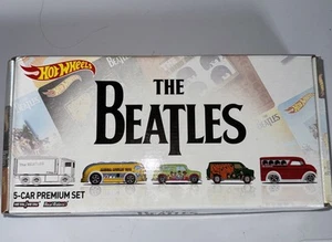 2017 HOT WHEELS The Beatles 5 Car Premium Box Set SEALED VHTF RARE Hiway Hauler - Picture 1 of 7