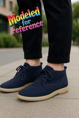 STEVE MADDEN Leather Women Blue Size 8 Everett Lace Up Daily Walking Ankle Boots - Image 1 of 4