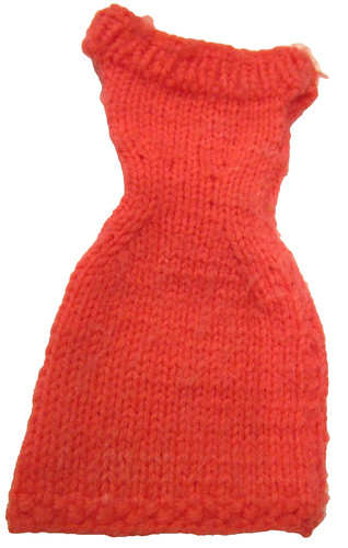 VETEMENTS Barbie vintage: abito in morbida maglia arancione pesca