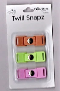Junkitz TWILL SNAPZ-SPRING (3 STCK) Scrapbooking ALBEN KARTEN ZEITSCHRIFTEN GEMISCHTE MEDIEN - Bild 1 von 1