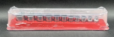 SNAP-ON 211FSY 11 PIECE 3/8" DRIVE 6-POINT SAE SHALLOW SOCKET SET (MVP033966) - Image 1 of 4