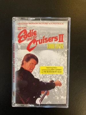 EDDIE AND THE CRUISERS II 1989 CASSETTE CBS MOVIE SNDTRK JOHN CAFFERTY LIKE NEW - Image 1 of 4