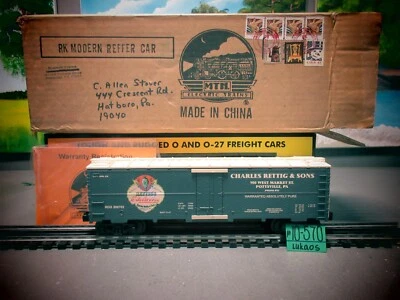 RAIL KING BY MTH 30-78055A RETTING MODERN REEFER CAR 200702 NEW O.B.  C-10. - Image 1 of 4