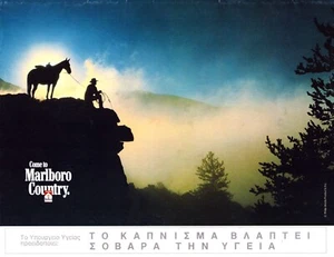 Marlboro Cigarettes Cowboy Come To The Flavor Original Vintage Print Ad 1998!! - Picture 1 of 1
