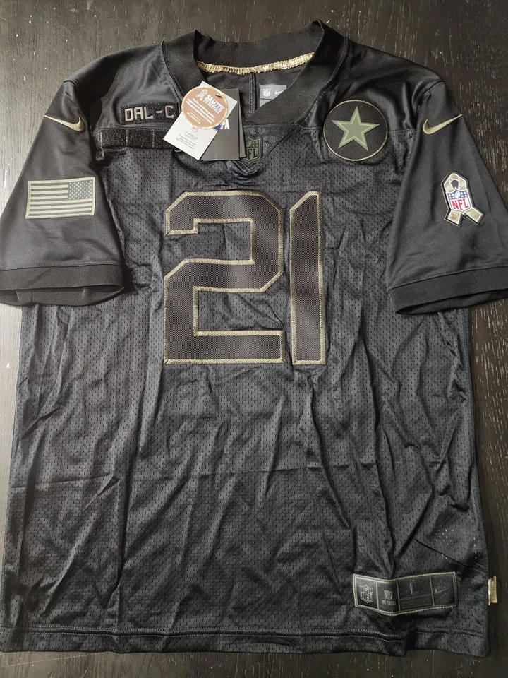 Nike XL Dallas Cowboys Ezekiel Elliott #21 Salute To Service Limited Jersey