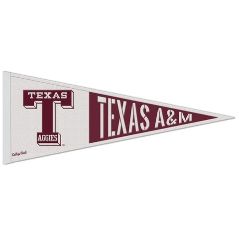 Texas A&M Aggies Throwback Logo Wool Pennant - 13"x32" Cover