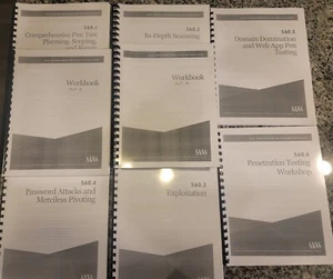 Sans SEC560 Enterprise Penetration Testing, GIAC GPEN 7 Books - Picture 1 of 1