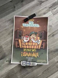 Logic No Pressure Release Twitch Party Extravaganaza Signed Poster #B Merch - Picture 1 of 4