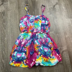 FG4 Girls Sheath Dress Multicolor Abstract Colorful Graphic Sleeveless Size 10 - Picture 1 of 4