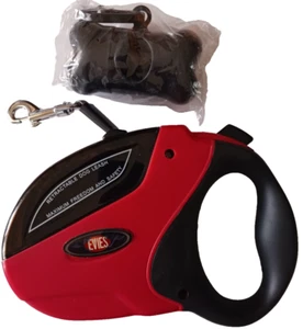Red & Black retractable Dog Leash - Picture 1 of 2