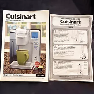 Cuisinart SS-780PC Replacement Instruction Booklet & Quick Reference Guide - Picture 1 of 6