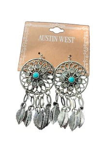 "Austin West" Western Ohrringe Silber Ohrhänger mit Türkis Stein - Neu 😍 - Bild 1 von 4
