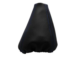 MERCEDES W201 190 (1982-1993) Soufflet Levier De Vitesse Cuir - Couture Bleu - Bild 1 von 1