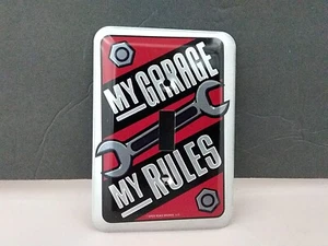 MY GARAGE MY RULES Switch Plate Cover Garage Light switch Cover Auto Shop - Picture 1 of 3