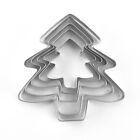 3Set Cookie Cutters, Christmas Tree Stainless Steel Biscuit Cookie Cutter