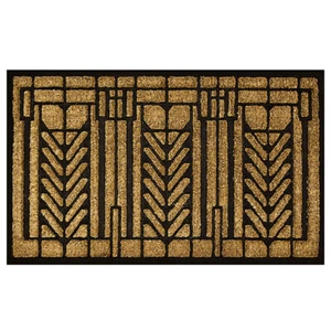 Frank Lloyd Wright Tree of Life Design Coir Fiber 36" x 22" Doormat - Picture 1 of 6