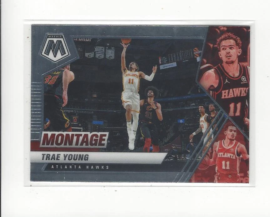 2020-21 Panini Mosaic Montage #29 Trae Young Hawks - Image 1 of 1