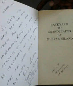 Niland, Mervyn .. Backyard to Brandleader - Picture 1 of 1