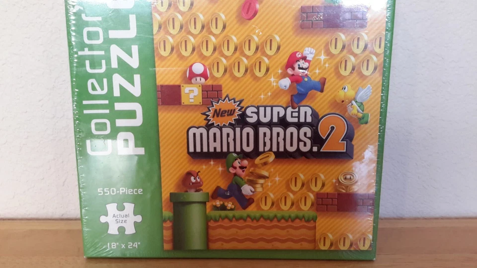 Super Mario Bros 2 Collector's Jigsaw Puzzle 2013 Nintendo 550 PC USAopoly