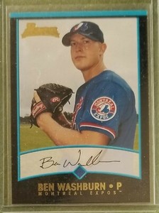 2001 Bowman Gold #170 Ben Washburn Montreal Expos Baseball Card 