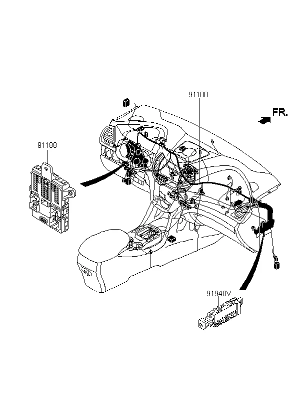 914902E010 CAJA ORIGINAL CONJUNTO FUSIBLE Y RELÉ para Hyundai Tucson 2006+/DHL Foto 1 de 1