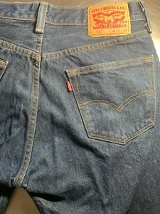 Levi’s 501 XX Jeans 34x32 (Fits 32x29) Mens Blue Denim Button Fly Relaxed Fit - Picture 1 of 10