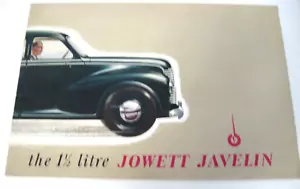 1952 1953 Jowett Javelin Color Brochure 12 pgs Xlnt - Picture 1 of 5