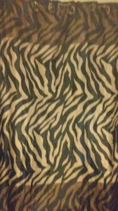 Animal Print Fabric Shower Curtain Tiger Cheetah Leopard Skin Design 72" x 72" - Picture 1 of 7