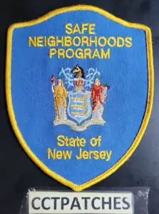 NUEVO JERSEY PARCHE EN EL HOMBRO DEL PROGRAMA DE VECINDARIOS SEGUROS POLICÍA NJ - Imagen 1 de 2