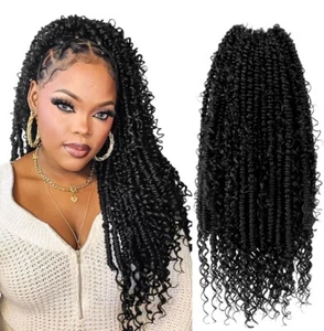 "2 paquetes Janet Collection Nala Tress PASSION TWIST Crochet Trenza Cabello 18"" Color 2" - Imagen 1 de 3