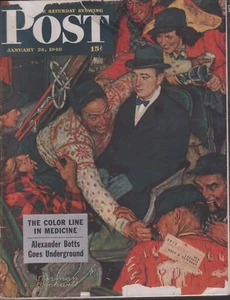 Saturday Evening Post January 24 1948 Norman Rockwell w/ML 080118DBE - Imagen 1 de 1
