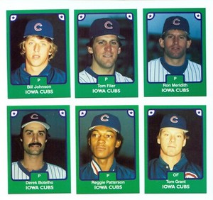 1984 TCMA Iowa Cubs #27 RON MERIDITH Garden Grove CALIFORNIA Oral Roberts EAGLES