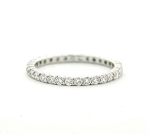 1.10CT. Natural Diamond Eternity Band 18k White Gold 1.6gr. - Picture 1 of 2