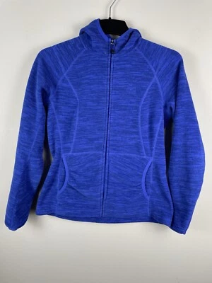 The North Face Full Zip Fleece Hoodie Sz Small Blue Polartec Long Sleeve Pockets - Image 1 of 4