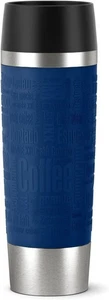 Emsa 515618 Isolierbecher Travel Mug Grande Quick Press Verschluss 500 ml Blau - Bild 1 von 4