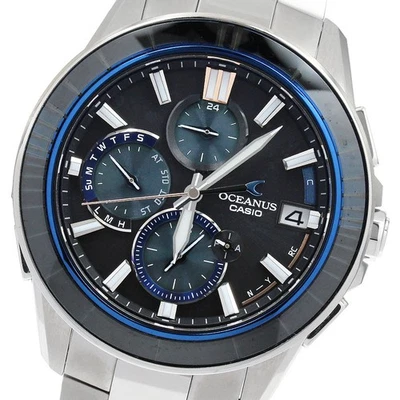 CASIO Oceanus Manta OCW-S4000D-1AJF Chronograph Solar Powered Radio Men's_892502 - Image 1 of 4