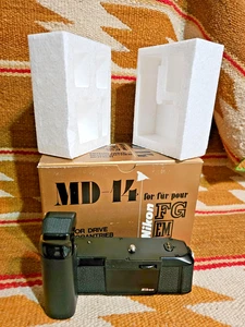 [OTTIME CONDIZIONI!!] NIKON MD-14 Motordrive Motor Drive per fotocamera FG & EM MAI USATO con SCATOLA! - Foto 1 di 12